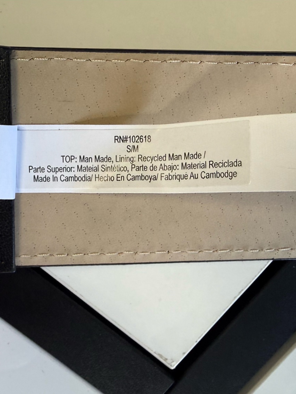 Steve Madden Women's Rhinestone Circle Buckle Elastic Waist Belt Black/Gold, NWT - Picture 8 of 8